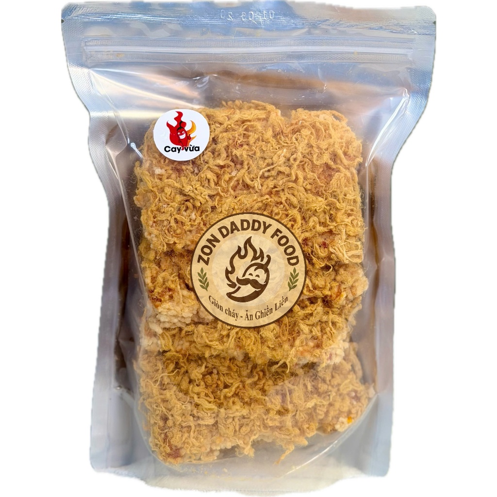 Scorched Rice Crispy Medium SpicyMeat Floss Zip Bag 250g | Homemade Scorched Rice
