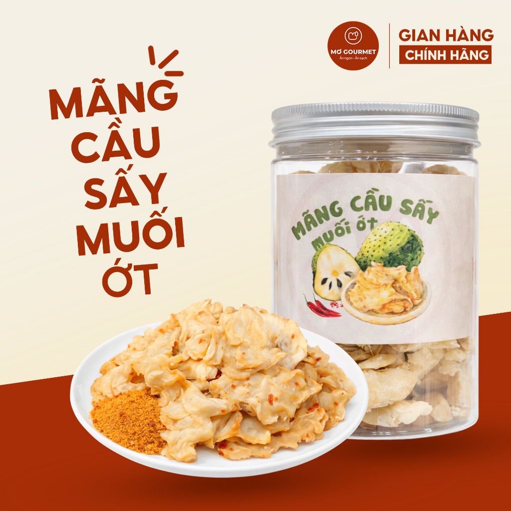 Soursop Shaken with Salt and Dried Chili with Gourmet Apricots - Da Lat Specialty - Sour, Spicy, Salty, Sweet (100g/200g/350g)