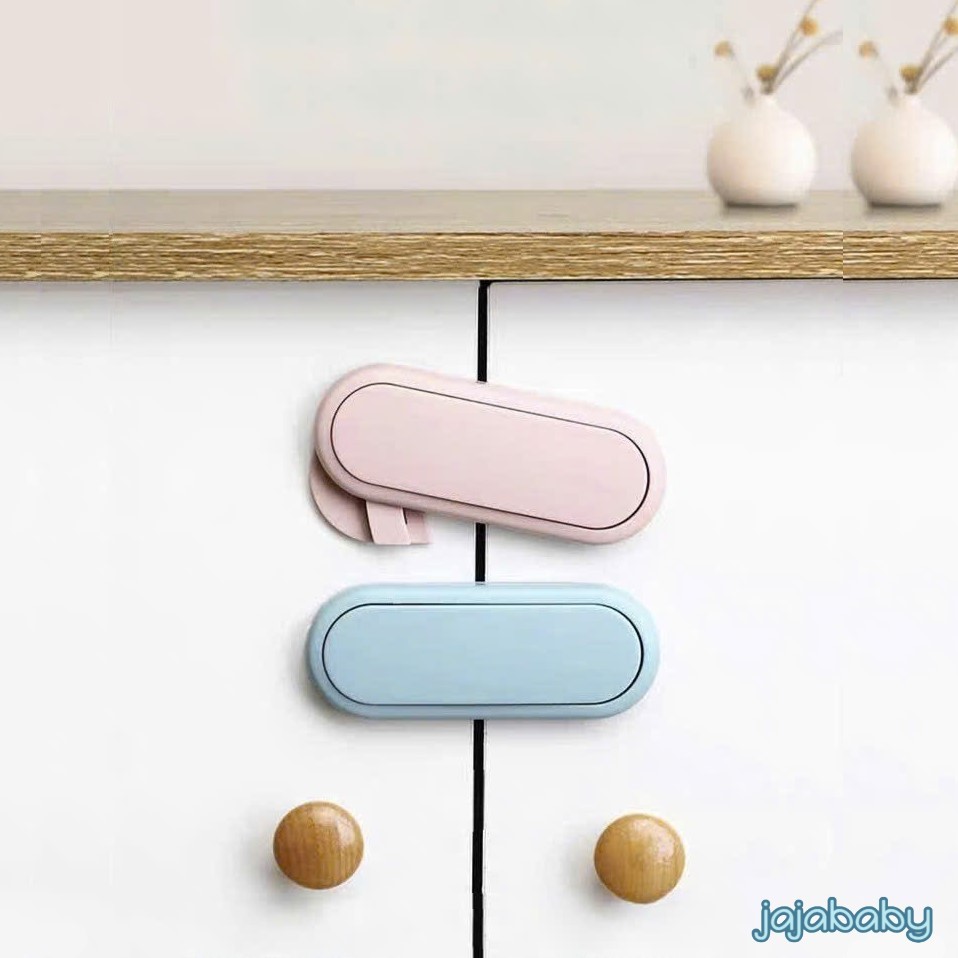 Safe cabinet lock to avoid pinching baby's hands, drawer lock type, safe ABS plastic HORIZONTAL LOCK jajababy MS0359
