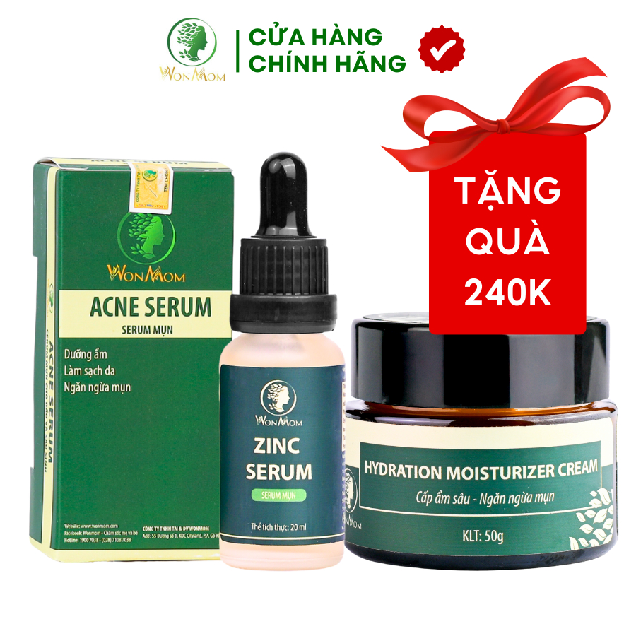 WonMom Basic Skin Whitening and Acne Cleansing Set