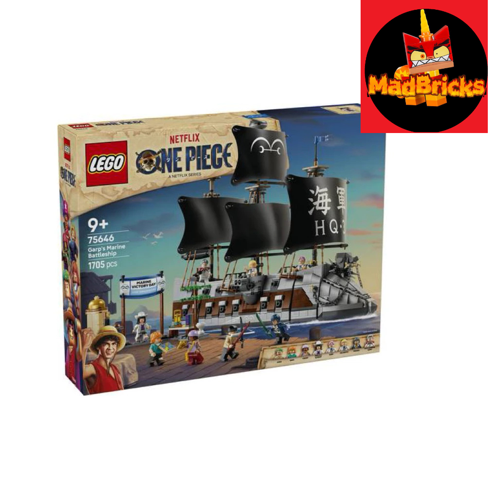 (HOT SUPER CHEAP ITEM) LEGO ONE PIECE SEASON 2 - 75646 Admiral Garp's Navy Battleship Assembly Toy (1705 Details