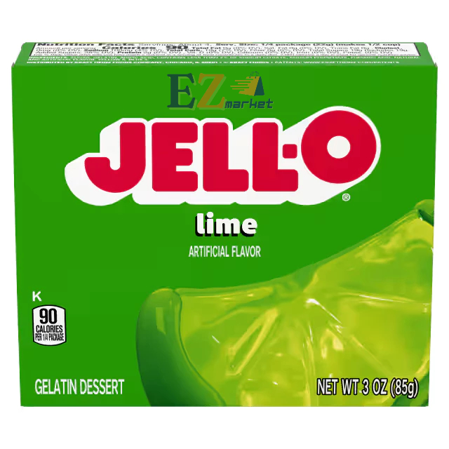 [American product] Jell-O Lime Jelly Powder 85g (Lemon Flavor) Gelatin Dessert Mix