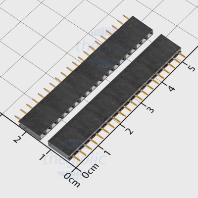 10 Pieces]- Single Fence 2.54mm 20 Feet 1 Row Height 11.8mm Through Hole Smart Components